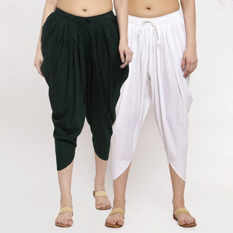 Women Pack Of 2 Solid Dhoti Salwars