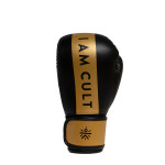 Set of 2 Black Boxing Gloves With Handwraps